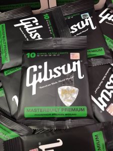 พร้อมส่ง🚚สายกีต้าร์โปร่งGibson (เบอร์ 10) ครบชุด6เส้น สายสวย เสียงใส กังวาน **สินค้าคุณภาพ**🎁แถมฟรีปิ๊กกีต้าร์ มูลค่า45.-ฟรี🚚พร้อมจัดส่ง