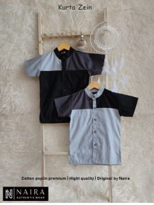 Naira - Kemeja Koko Kurta Muslim Anak Laki-laki - Kemeja anak 1-12Thn - Koko anak terbaru - Kemeja koko anak bahan katun polin