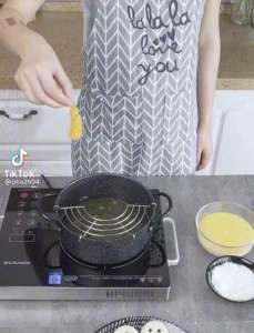 Nồi Chiên Chống Dính EMOJOO Bền Đẹp Chảo Chiên Ngập Dầu Có Khay Để Ráo Mỡ dùng cho mọi loại bếp