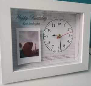 Ready!! 1 Hari jadibingkai frame 3d JAM custom 15x20 kado ulang tahun anniversaryhappy weddinghappy mothers dayhappy father day happy teacher daykado wisuda dll.