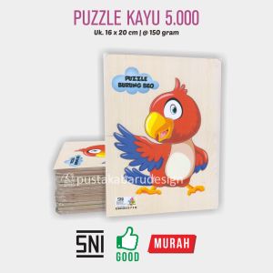 Puzzle Kayu Mainan Edukasi Anak Hewan Hewan Lucu - Puzzle Edukasi Murah /3 / King Puzzle Edukasi - EB