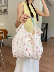 Cute Korean Style Fabric Sozaka Bag Tas kanvas lucu Top Handle Bag Elegant Lovely Tote Bag