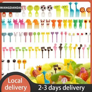 [COD] WANGDANDA Ship within 24 hours Animal Fruit Fork Food Grade Plastic Mini Cartoon Kids Cake Fruit Toothpick Bento Lunch Bento Accessories Party Decoration Gift