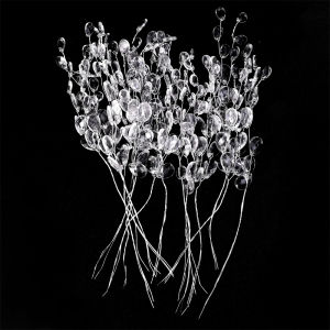 【 Hibeautylife】20/10PCS Crystal Bud Branches Creative DIY Crystal Flower Water Drop Diamond Transparent Artificial Bouquet Wedding Decorations