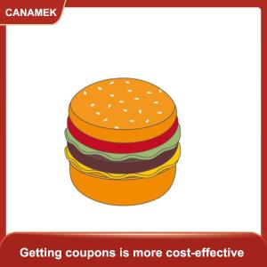 【CANAMEK】 1 Bộ 1 6 Dollhouse Hamburger Bộ đồ ăn bữa ăn hộp mini thực phẩm chơi Tấm mô hình thu nhỏ trang trí nhà bếp Phụ kiện tự làm