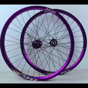 Bicycle DH off-road wheelset BOOST thru-axle 110/148 26/27.5/29 inch wheels 39mm wide rim purple - HB18DH39(01)