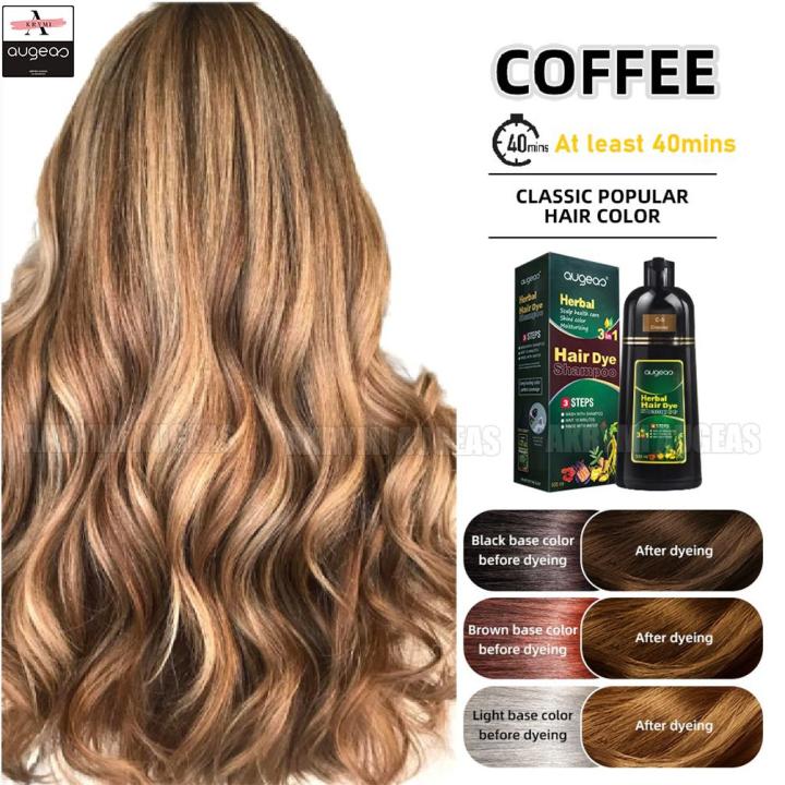 AKRYMI AUGEAS HAIR DYE SHAMPOO 500ML (Coffee) HAIR COLORING Haircare