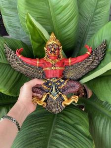 ครุฑ พญาครุฑ องค์ใหญ่ องค์ลอยติดผนัง ติดสํานักงาน หรือบริษัท เสริมโชค ป้องกันศัตรูคู่แข่ง กว้าง 34 cm. (New)