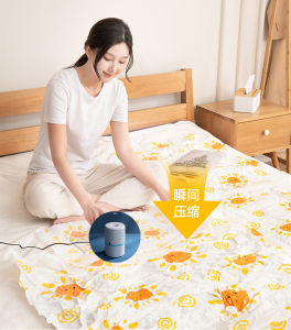 [Lớn Ziplock] Máy Bơm Điện + 4 Cái/gói Hút Chân Không Túi 80X100CM Khuyến Mãi Nén Lưu Trữ Túi Bao Bì Lớn Tổ Chức Cho Quần Áo Chăn Gối Comforter