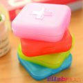 4 Slot Medicine Box Mini Storage Box Colourful Family First Aid Drug Box Organiser. 