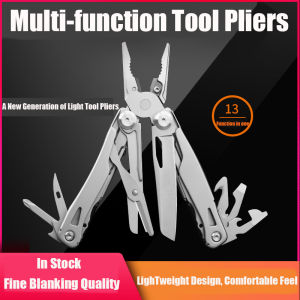 【H&L  Welcomebaby】  Multi-tool Pliers Folding Leatherman Raptor Emergency Response Shears Cable Wire Cutter Durable Steel Outdoor Camping Practical Non-slip Handle 13 Functions