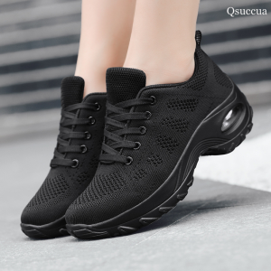 Ladies Dancing Shoes Soft Soled Breathable Mesh Square Dancing Shoes Fitness Running Sports Shoes