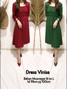 Desain Modis Dress Vinisa Casual: Model Kekinian Pakaian Wanita