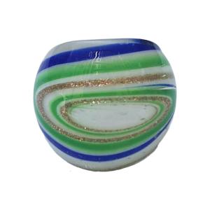 Handmade Wire Wrapped Floral Glass Rings Ethnic Inspired Artistics Crafted Comfortable