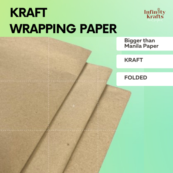 HIGH QUALITY BROWN KRAFT PAPER (BIGGER THAN MANILA PAPER ) PER PIECE