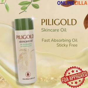 PILIGOLD Luxe Skincare Oil SPF 15 (100ml) by Mixtrue Beauty - Fast Absorbing Oil Sticky Free FDA Approved Vitamin E Jojoba Oil.