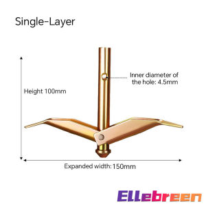Ellebreen Ground Anchor Metal Sturdy Hook Ground Anchors Durable Single/Double-Layer Fixers For Greenhous