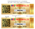 Tem chống hàng giả đa công nghệ  phát sáng, in số serial, QR code, xác thực sms. 