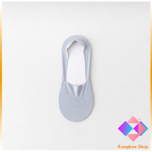 KANGBAN ถุงเท้าข้อสั้น เนื้อผ้าเด้ง เย็น กันลื่น สีพื้น สําหรับผู้ชาย EUR 39-43 Mens socks