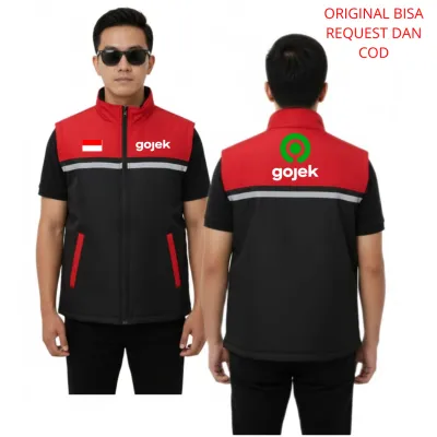 Rompi Vest Gojek Hijau | Rompi Gojek | Rompi Ojol Gojek