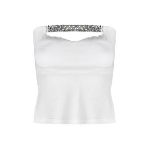 Áo ống đơn giản tinh khiết gợi cảm kiểu dáng mát mẻ