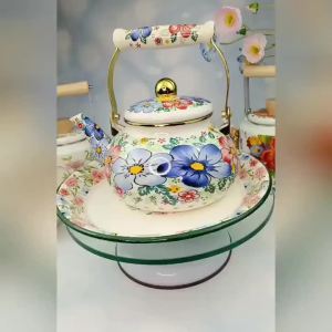 ลักษณะทางชาติพันธุ์ 2.5 กาต้มน้ำเคลือบหนาสำหรับใช้ในบ้านและร้านอาหาร เข้ากันได้กับเตาแม่เหล็กไฟฟ้าและเตาแก๊ส