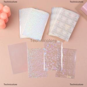 [COD] Technicolore 100ชิ้น ล็อตแผ่นฟอยล์รูปหัวใจเลเซอร์บรรจุกระสุน TCG การ์ดแขนเสื้อบอร์ดเล่นเกมรูปภาพกรอบป้องกันการซื้อขาย