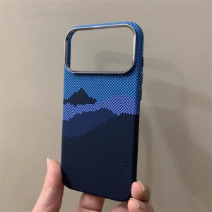 Mountains Rivers Texture Case for iPhone 17 Pro Max Camera Lens Protection Phone Cover Korean Style Shell Hard PC Hull