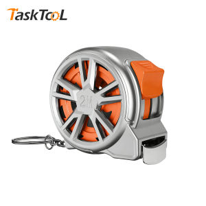 TASKTOOL 2M Mini Measuring Tape Dual Scale Hollow-Out Compact Waterproof Wear Resistant Stainless Steel Measurement Tape