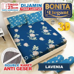 Sprei Bonita Ukuran 180x200 King Tinggi 20 Fitted 3D Disperse