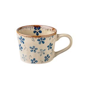 HUNIU Microwave Safe Ceramic Coffee Cup 385ml Non-slip Exquisite Water Cup Dishwasher Safe Comfortable Grip Milk Cup Kitchen
