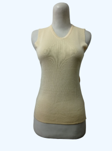 Tanktop kerah V bahan rajut