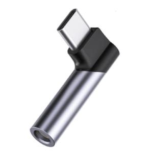 Type C to 3.5mm Audios Adapter HiFi Right Angle Dongle USB C to 3.5mm Adapter for Music Call Type C Audios Converters