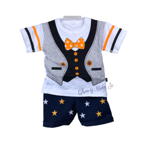 Set Baju Anak Bayi Motif Jas Dasi Usia 0-12 Bulan | baju bayi laki laki 0 sampai 6 bulan 1 set | baju bayi laki laki 0 sampai 6 bulan lucu