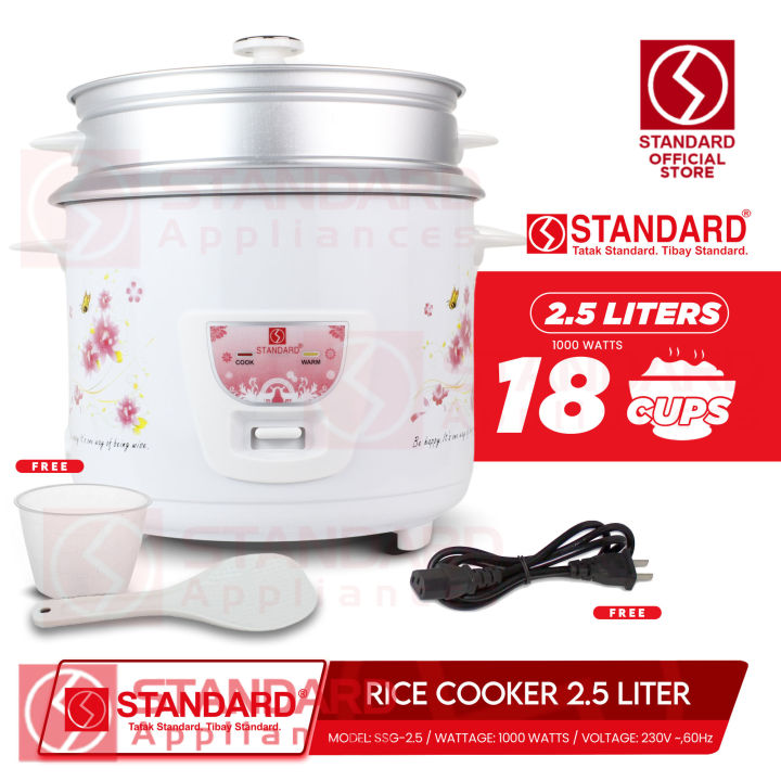 Standard Rice Cooker Color:blue Standard Rice Cooker 2.5 Liters with Steamer 18 Cups Rice with ...