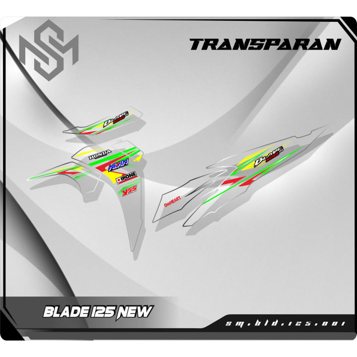 Stiker Striping Blade 125 New Striping Decal Transparan Blade New ...