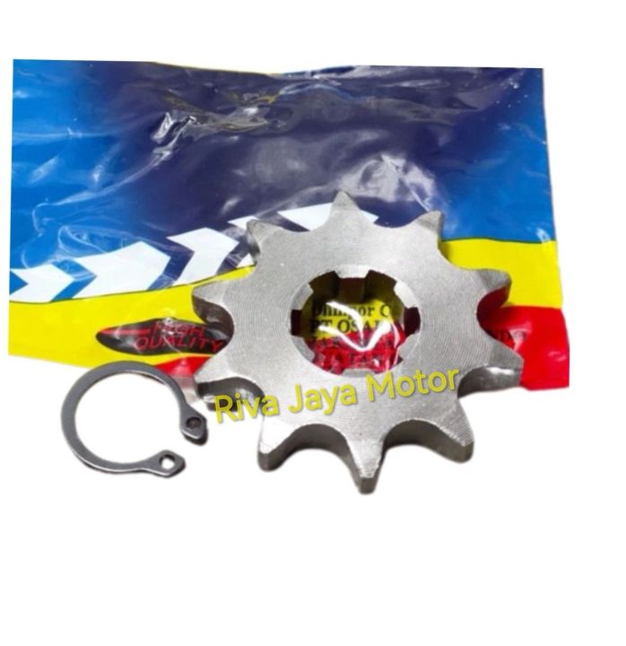Gear Gir Depan Honda Supra Grand Prima Legenda Supra Fit New Revo Prima Win Blade Kharisma Astrea Star 8t 10t 12t + Clip