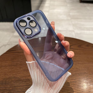 CrashStar With Lens Films Transparent Silicone Soft Phone Case For Samsung Galaxy S25 S24 S23 S22 S21 Ultra Plus + S20 FE A73 A53 A33 A13 A03S A72 A52 A32 A12 A02S A51 A50 A16 A06 A55 A35 A15 A05S Phone Casing Cover With Full Cover Lens Camera Protection