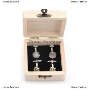 [COD] Home Fashion 8x8x4.7cm Plain Natural Wooden Packing Box Storage Box Gift Box Wooden Storage Box Home Sundries Storage Box