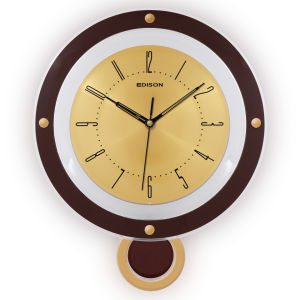 Jam Dinding Edison EQ 293 AL66 Bandul Diameter 290mm 29cm