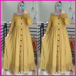 Dress Wanita Fashion Muslim Gamis Wanita Muslim Panjang Busui MALESHA