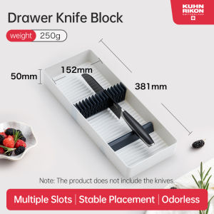 KUHN RIKON Knife Block Knife Holder Rack Knife Drawer Storage Cutlery Organizer Kitchen Cabinet Organiser Tool