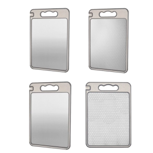 เขียงสองด้านข้างทำจากสแตนเลสสตีล304พร้อมขอบกันรั่วสำหรับเตรียมอุปกรณ์ครัว