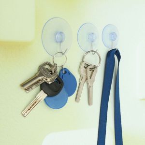 X CRAFT HOME 10Pcs/set Home Clear Hangers Rubber Glass Wall Hook Sucker Transparent Suction Cup