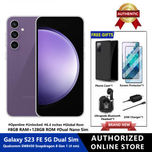 Samsung Galaxy S23 FE 5G Smartphone 8GB RAM+128GB ROM Dual Sim Unlocked Android Smartphone Long Battery Life Premium Processor Tough Gorilla Glass Display Hi-Res 50MP Camera