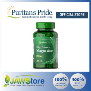 Puritans Pride Magnesium 500 mg / 100 Tablets / Item #005535