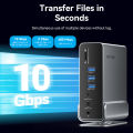 Vention 15 in 1 USB C HUB MST Vertical Docking Station Type C to HDMI 4K60Hz DP USB 3.2 3.0 A 10Gbps 3.5mm SD TF RJ45 Ethernet for Windows MacBook Laptop Thunderbolt 4 Type C Hub. 