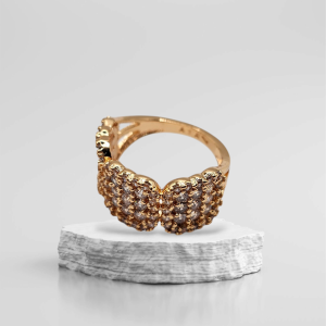 Cincin Kotak 3 Sisi full Mata Zircon