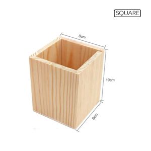 ⭐️【Local Warehouse】Table Wooden Pen Holder Office Desk Storage Box Multifunctional Organizer Desktop Plant Pencil Container Drawer Case