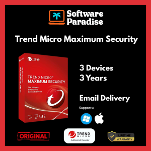 Trend Micro Maximum Security | Genuine License Key | Email Delivery